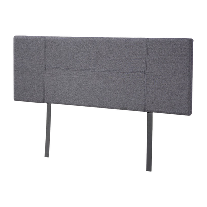 Linen Fabric Double Bed Headboard Bedhead - Grey V63-800797