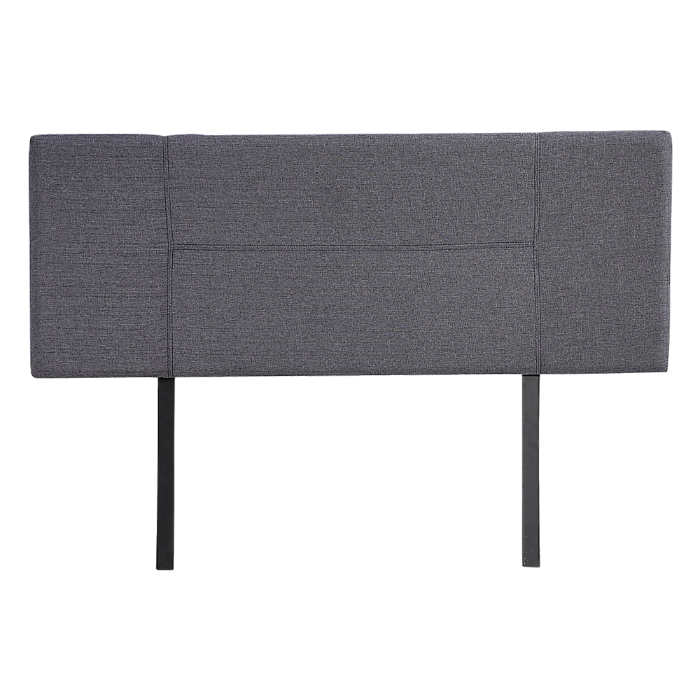 Linen Fabric Double Bed Headboard Bedhead - Grey V63-800797