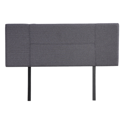 Linen Fabric Double Bed Headboard Bedhead - Grey V63-800797