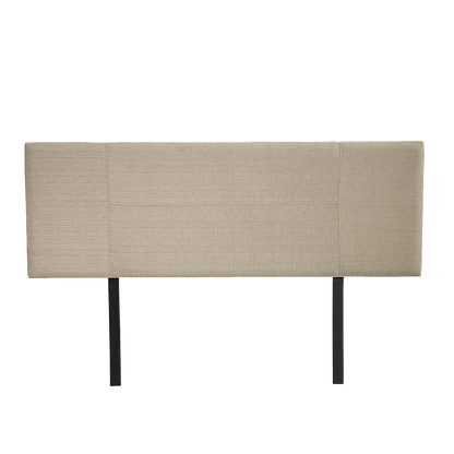 Linen Fabric Double Bed Headboard Bedhead - Beige V63-800807