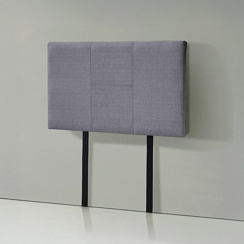 Linen Fabric Single Bed Headboard Bedhead - Grey V63-800817