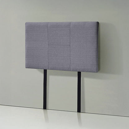 Linen Fabric Single Bed Headboard Bedhead - Grey V63-800817