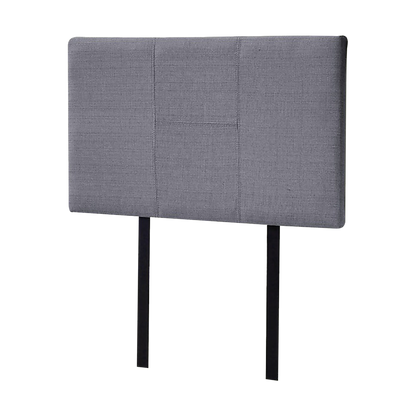 Linen Fabric Single Bed Headboard Bedhead - Grey V63-800817