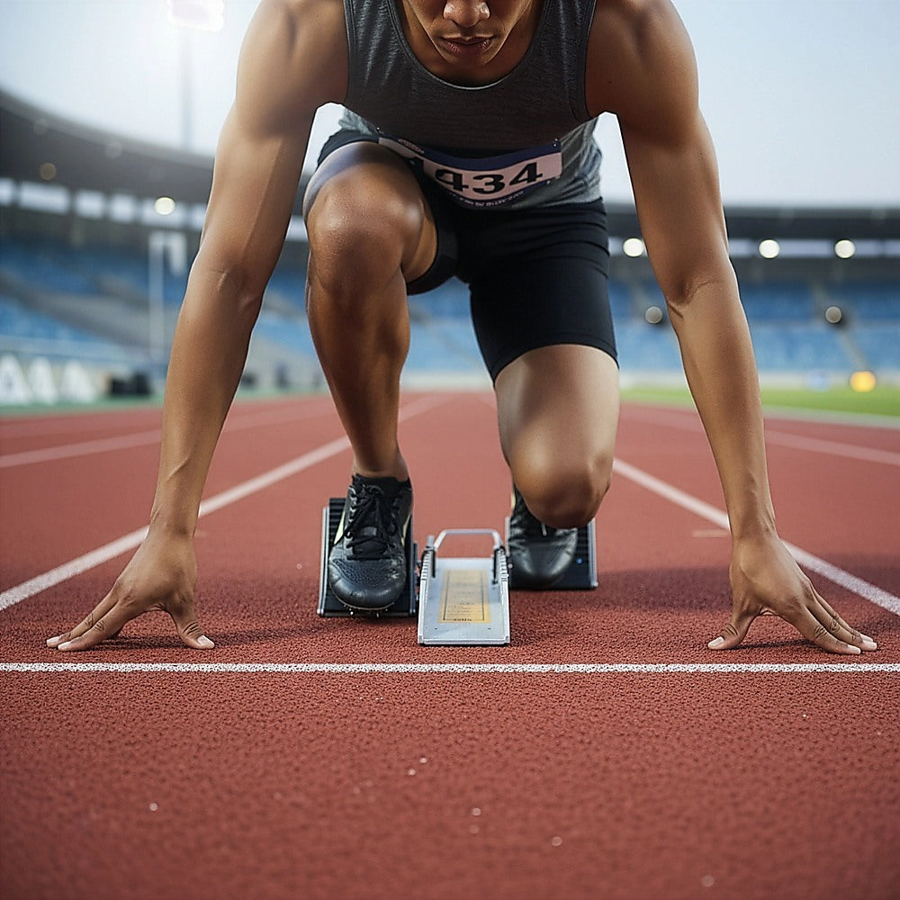 Athletics Starting Block for Sprint Training - Adjustable Track Running Equipment V63-801957