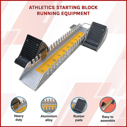 Athletics Starting Block for Sprint Training - Adjustable Track Running Equipment V63-801957