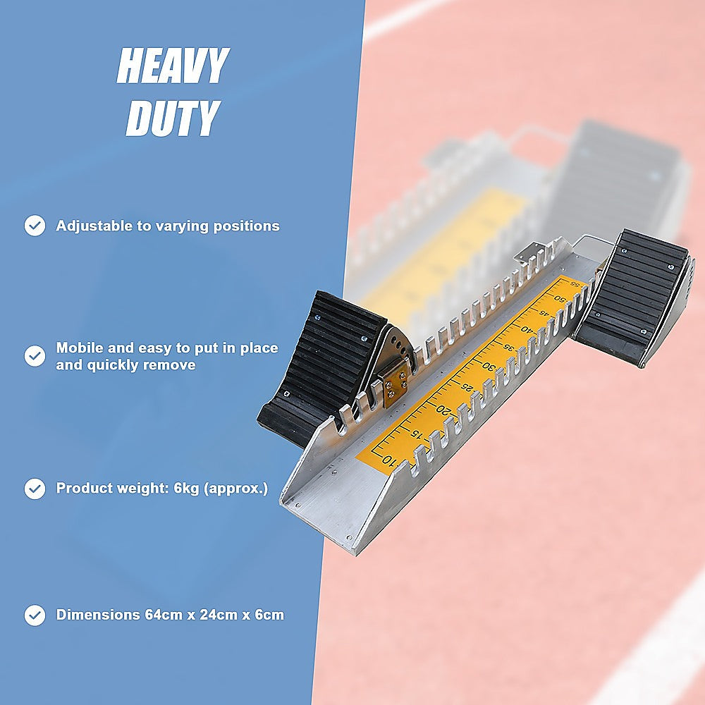 Athletics Starting Block for Sprint Training - Adjustable Track Running Equipment V63-801957