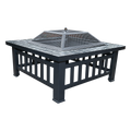 18" Square Metal Fire Pit Outdoor Heater V63-801967