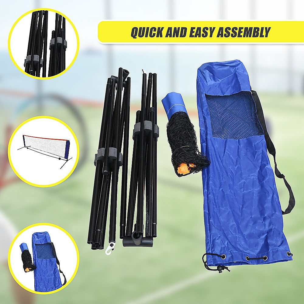 6 Meters Portable Foldable Mini Tennis Net & Post Set V63-802087