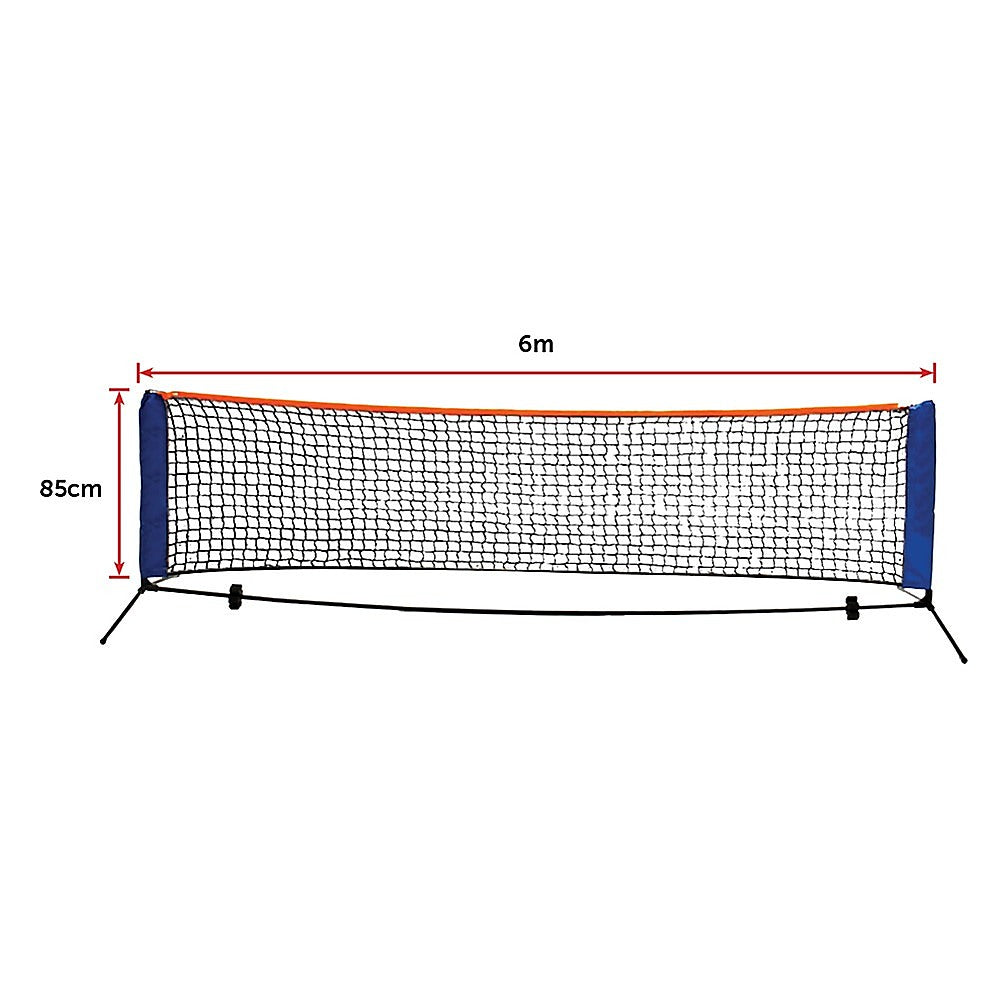 6 Meters Portable Foldable Mini Tennis Net & Post Set V63-802087