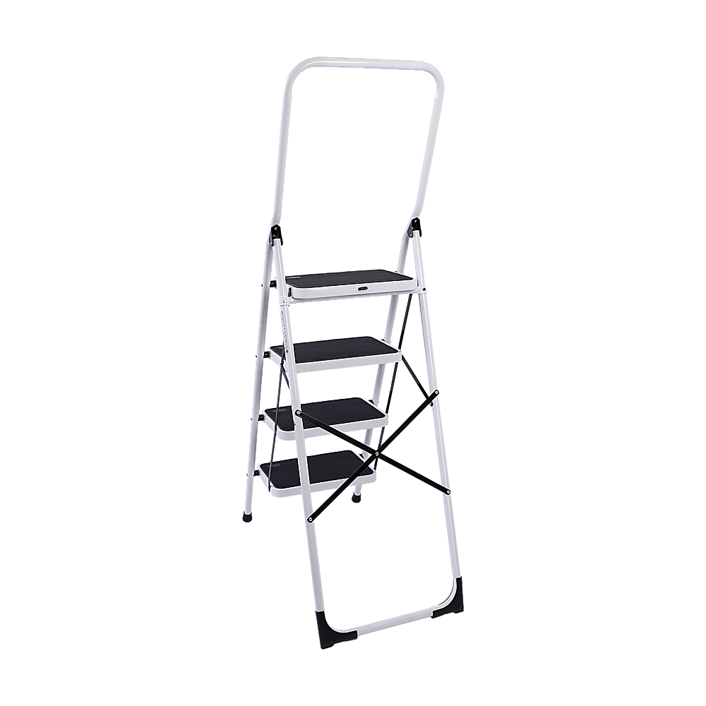 Foldable Non Slip 4 Step Steel Ladder V63-802117
