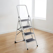 Foldable Non Slip 4 Step Steel Ladder V63-802117