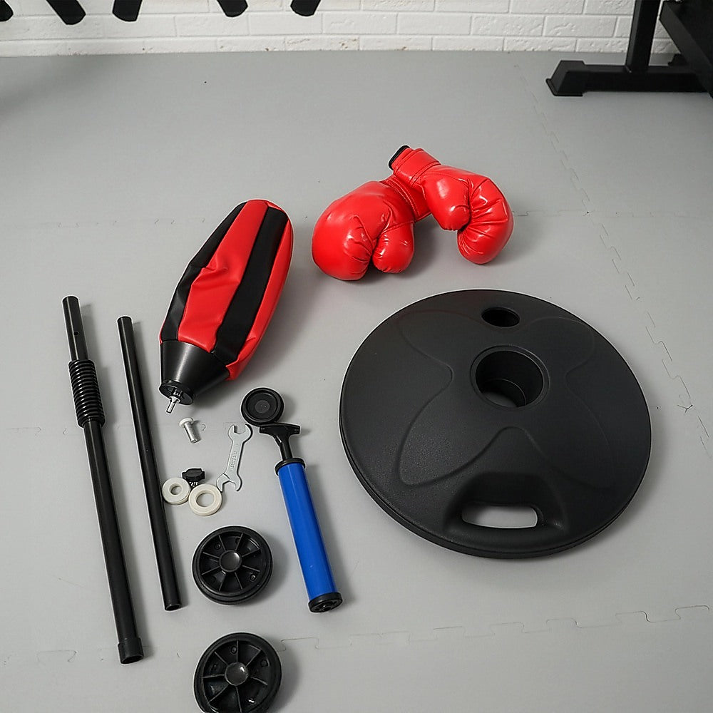 Kids Boxing Punching Bag Set - Children's Training Gloves & Fitness Stand V63-802127