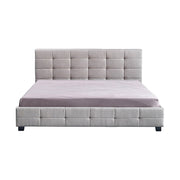Linen Fabric King Deluxe Bed Frame Beige V63-802207