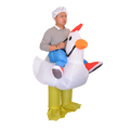 CHICKEN Fancy Dress Inflatable Suit - Fan Operated Costume V63-816903