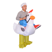 CHICKEN Fancy Dress Inflatable Suit - Fan Operated Costume V63-816903
