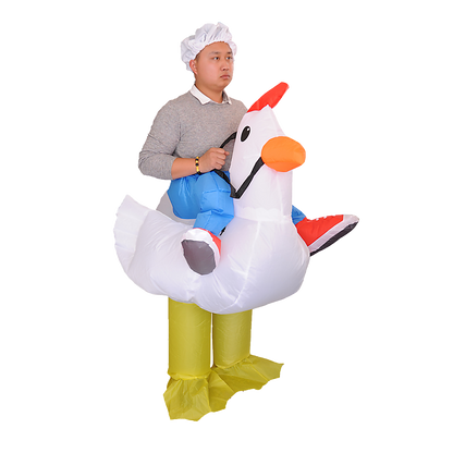 CHICKEN Fancy Dress Inflatable Suit - Fan Operated Costume V63-816903