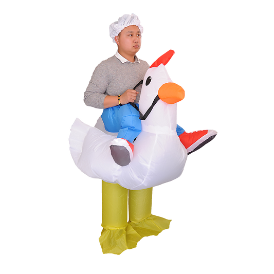 CHICKEN Fancy Dress Inflatable Suit - Fan Operated Costume V63-816903