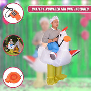 CHICKEN Fancy Dress Inflatable Suit - Fan Operated Costume V63-816903