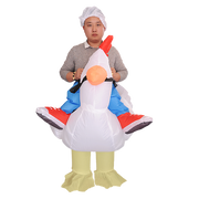 CHICKEN Fancy Dress Inflatable Suit - Fan Operated Costume V63-816903