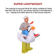 CHICKEN Fancy Dress Inflatable Suit - Fan Operated Costume V63-816903