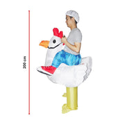 CHICKEN Fancy Dress Inflatable Suit - Fan Operated Costume V63-816903
