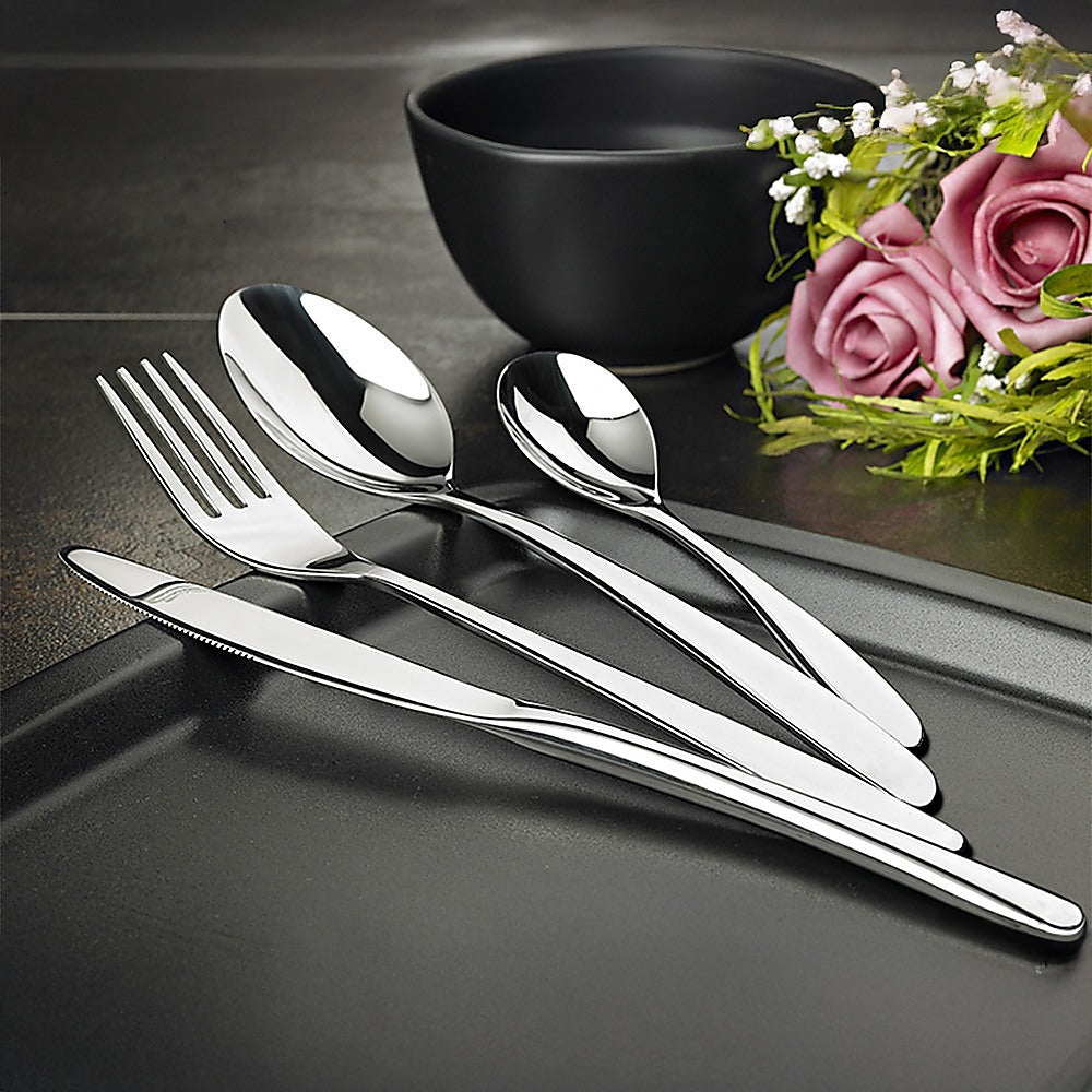32 Piece Stainless Steel Cutlery Set Knives Fork Spoon Teaspoon V63-816983