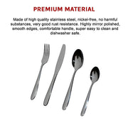 32 Piece Stainless Steel Cutlery Set Knives Fork Spoon Teaspoon V63-816983