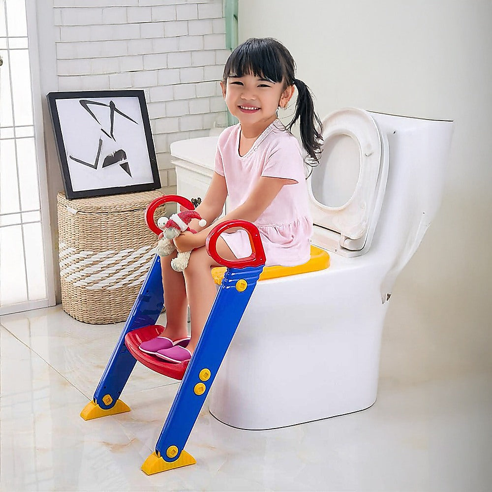 Kids Toilet Ladder Toddler Potty Training Seat V63-816993