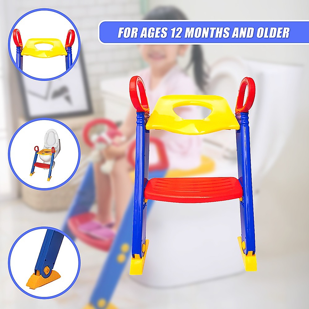 Kids Toilet Ladder Toddler Potty Training Seat V63-816993