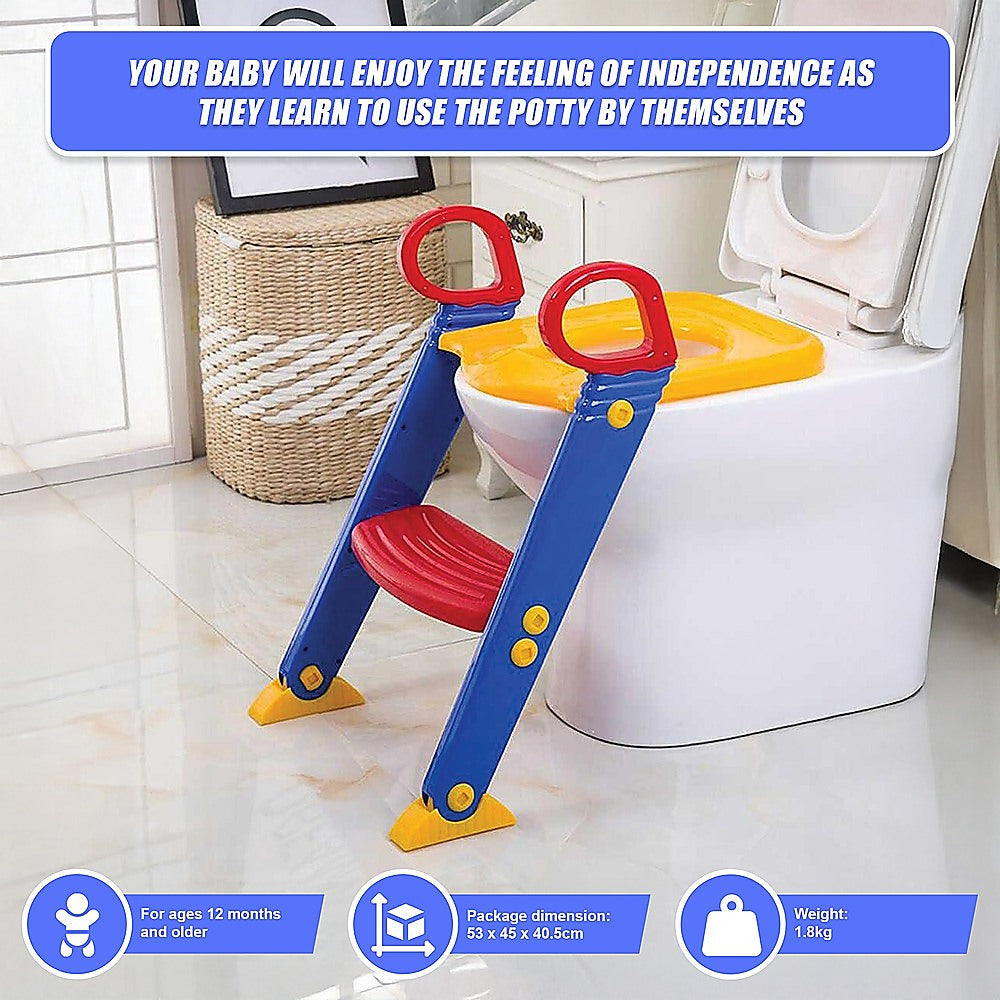 Kids Toilet Ladder Toddler Potty Training Seat V63-816993