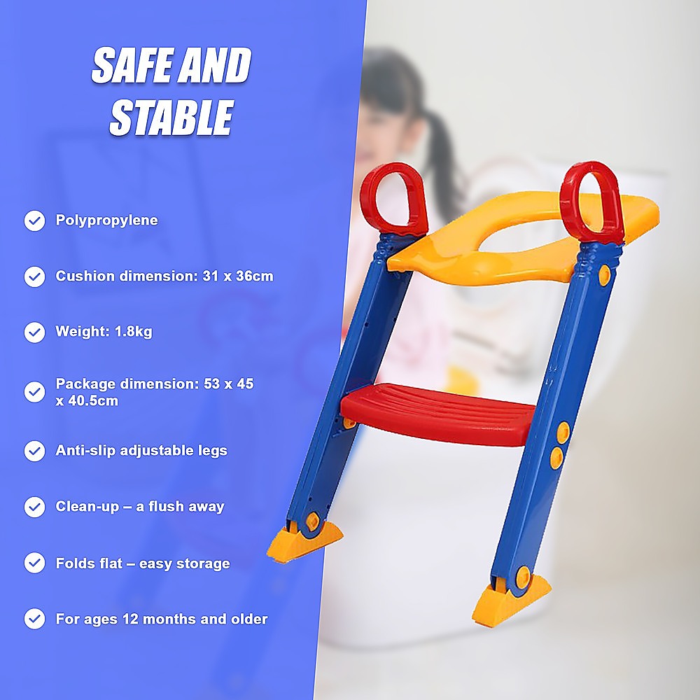 Kids Toilet Ladder Toddler Potty Training Seat V63-816993