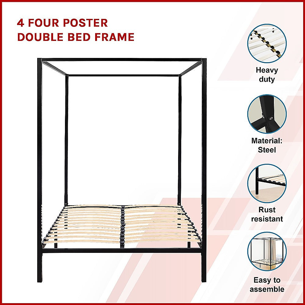 4 Four Poster Double Bed Frame V63-817853