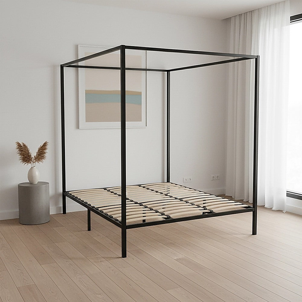 Black King Four Poster Bed Frame