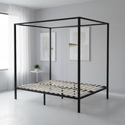 Black Queen Four Poster Bed Frame