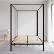 Black Queen Four Poster Bed Frame