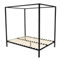 Black Queen Four Poster Bed Frame