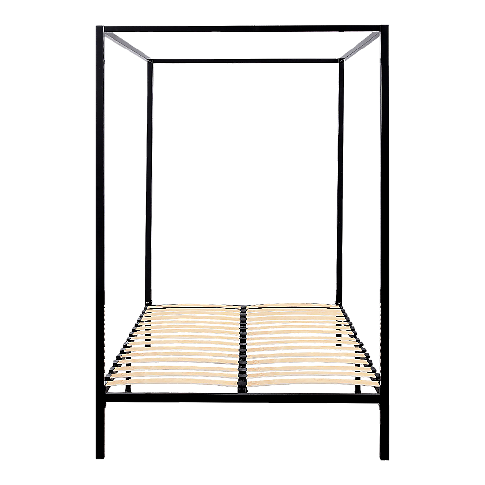 Black Queen Four Poster Bed Frame