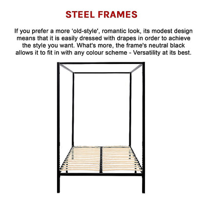 4 Four Poster Queen Bed Frame V63-817873