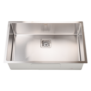 810x505mm Handmade 1.5mm Stainless Steel Undermount / Topmount Kitchen Sink with Square Waste V63-817883