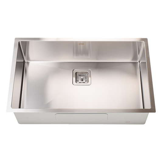 810x505mm Handmade 1.5mm Stainless Steel Undermount / Topmount Kitchen Sink with Square Waste V63-817883
