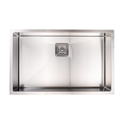 810x505mm Handmade 1.5mm Stainless Steel Undermount / Topmount Kitchen Sink with Square Waste V63-817883