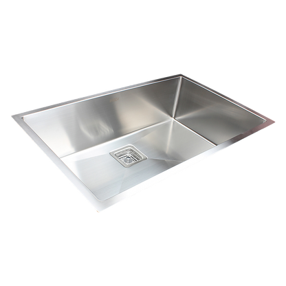 810x505mm Handmade 1.5mm Stainless Steel Undermount / Topmount Kitchen Sink with Square Waste V63-817883