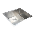550x455mm Handmade 1.5mm Stainless Steel Undermount / Topmount Kitchen Sink with Square Waste V63-817893