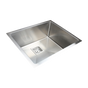 550x455mm Handmade 1.5mm Stainless Steel Undermount / Topmount Kitchen Sink with Square Waste V63-817893