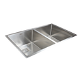 835x505mm Handmade 1.5mm Stainless Steel Undermount / Topmount Kitchen Sink with Square Waste V63-817913