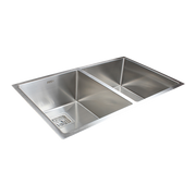 835x505mm Handmade 1.5mm Stainless Steel Undermount / Topmount Kitchen Sink with Square Waste V63-817913