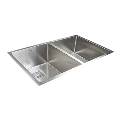 835x505mm Handmade 1.5mm Stainless Steel Undermount / Topmount Kitchen Sink with Square Waste V63-817913