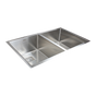 835x505mm Handmade 1.5mm Stainless Steel Undermount / Topmount Kitchen Sink with Square Waste V63-817913