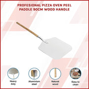 Profesional Pizza Oven Peel Paddle 90cm Wood Handle V63-817933