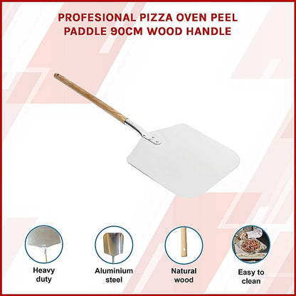 Profesional Pizza Oven Peel Paddle 90cm Wood Handle V63-817933